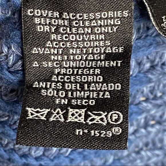 Ralph Lauren Black Label Blue Knit Sweater Women's Size Small - Picture 6 of 9